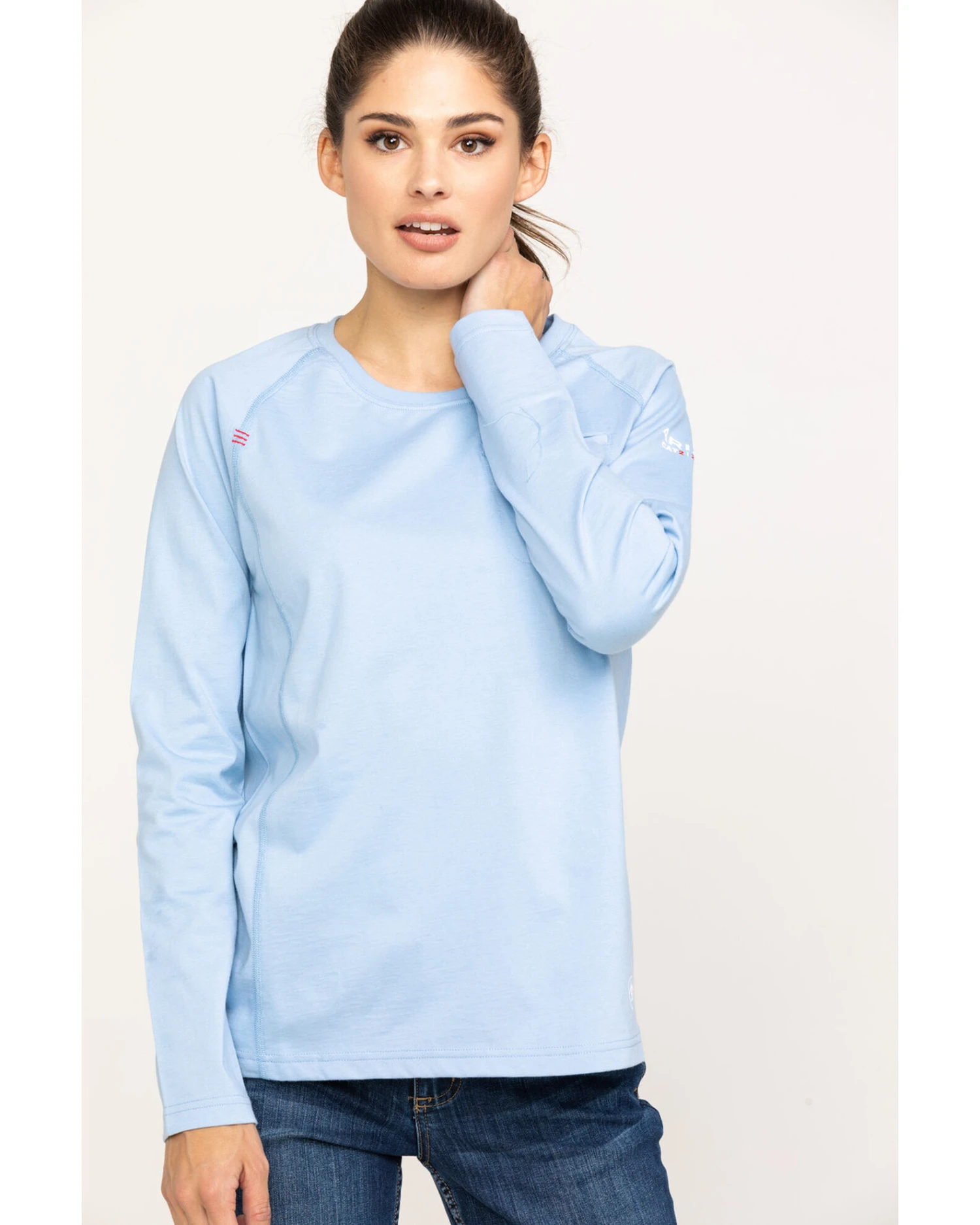 Ariat Women's FR Air Crew Long Sleeve Work Shirt - Image 3