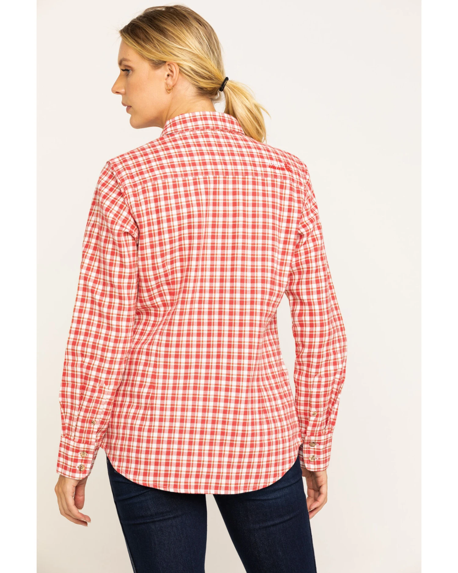 Ariat Women's FR Talitha Plaid Long Sleeve Work Shirt - Image 5