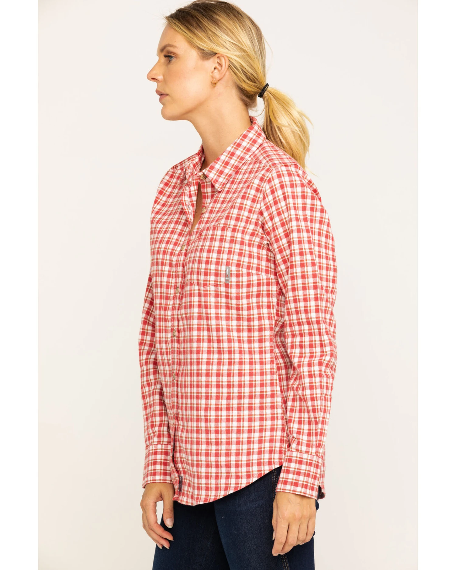 Ariat Women's FR Talitha Plaid Long Sleeve Work Shirt - Image 4