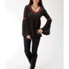 ROPER Studio West Women's Bell Sleeve Embroidered Top