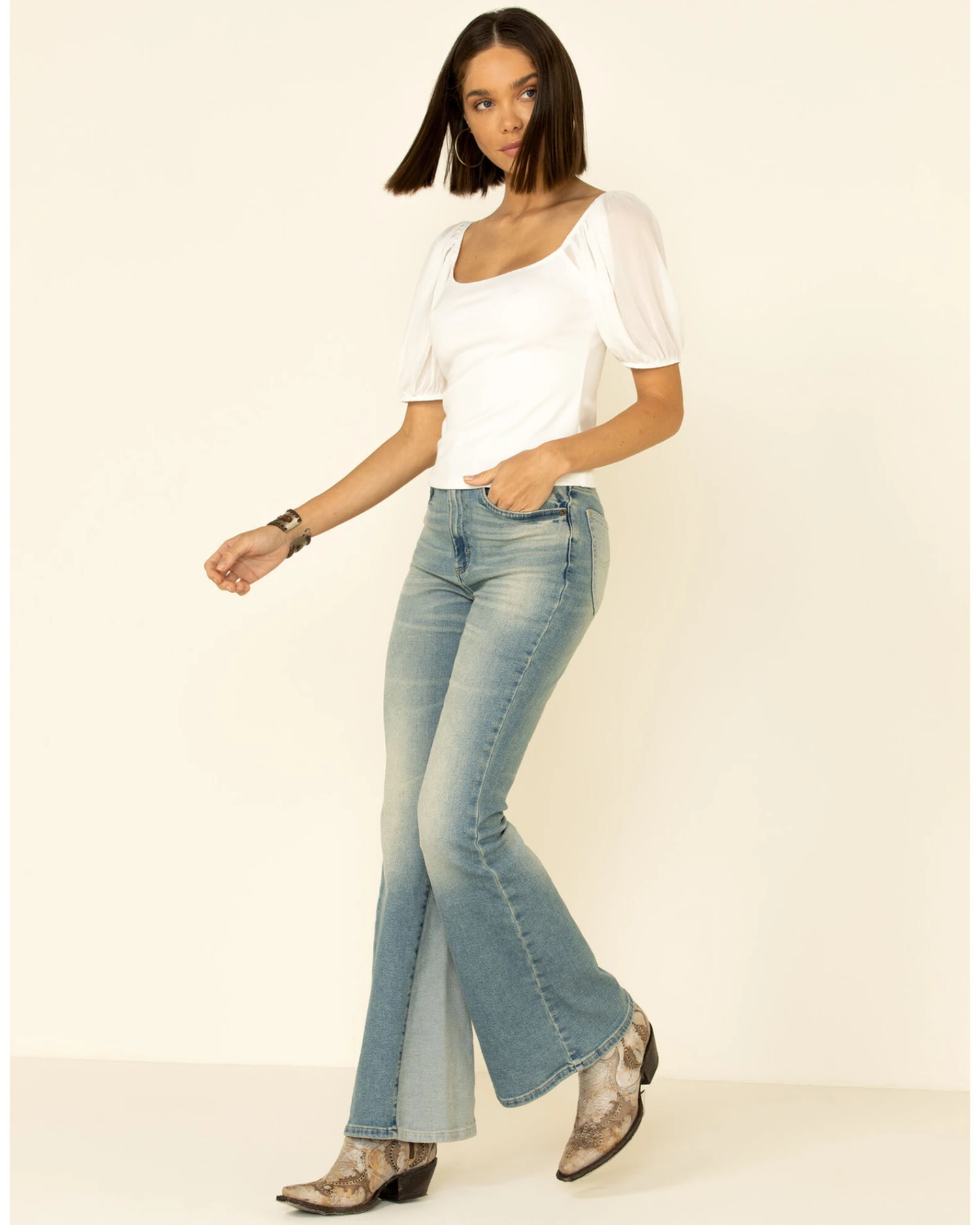 Lee Women's Betty Lee Panel Flare Jeans - Image 3