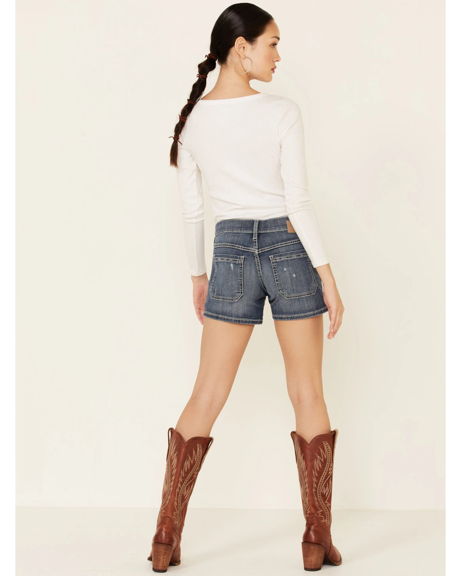 Ariat Women's Mid Rise Boyfriend Shorts - Image 5