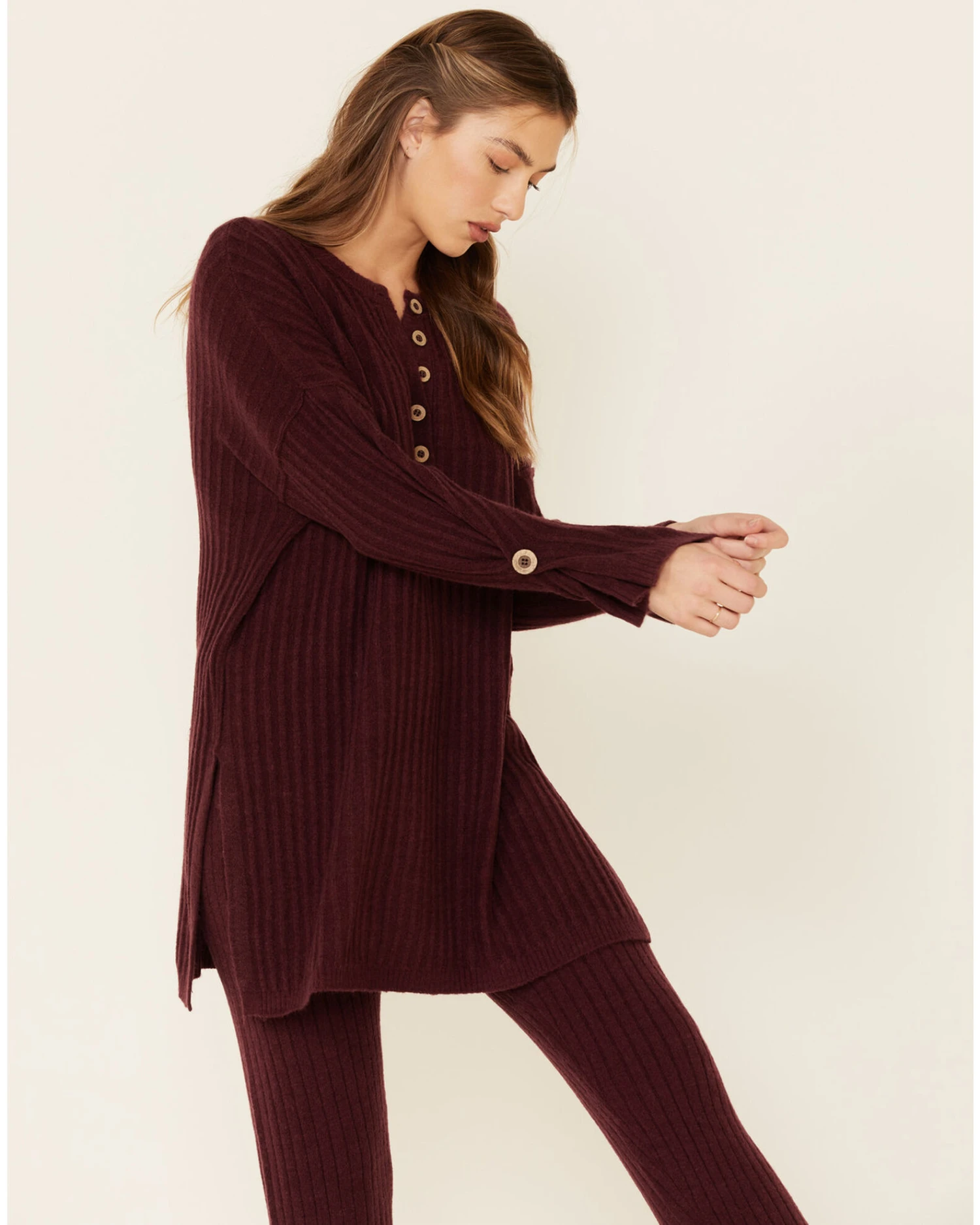 Free People Women's Around The Clock Henley Top - Image 2