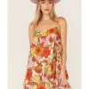 Show Me Your Mumu Women's Oasis Floral Print Mini Dress