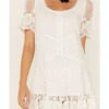 Maia Bergman Women's Ori Crochet Eyelet Short Sleeve Mini Dress