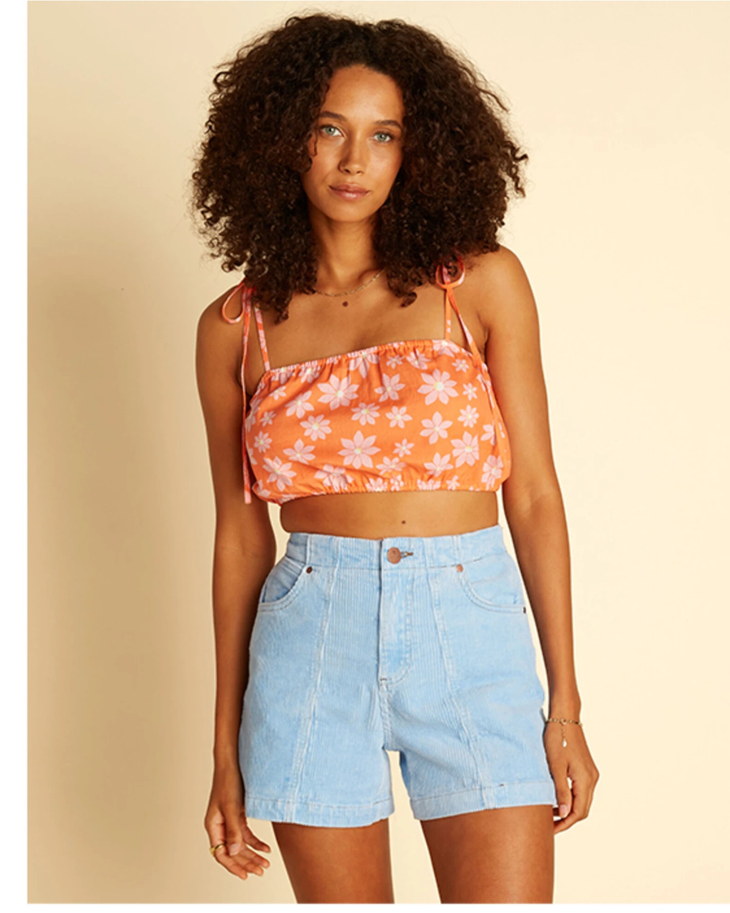 Billabong X Wrangler Women's High Rise According To Corduroy Shorts