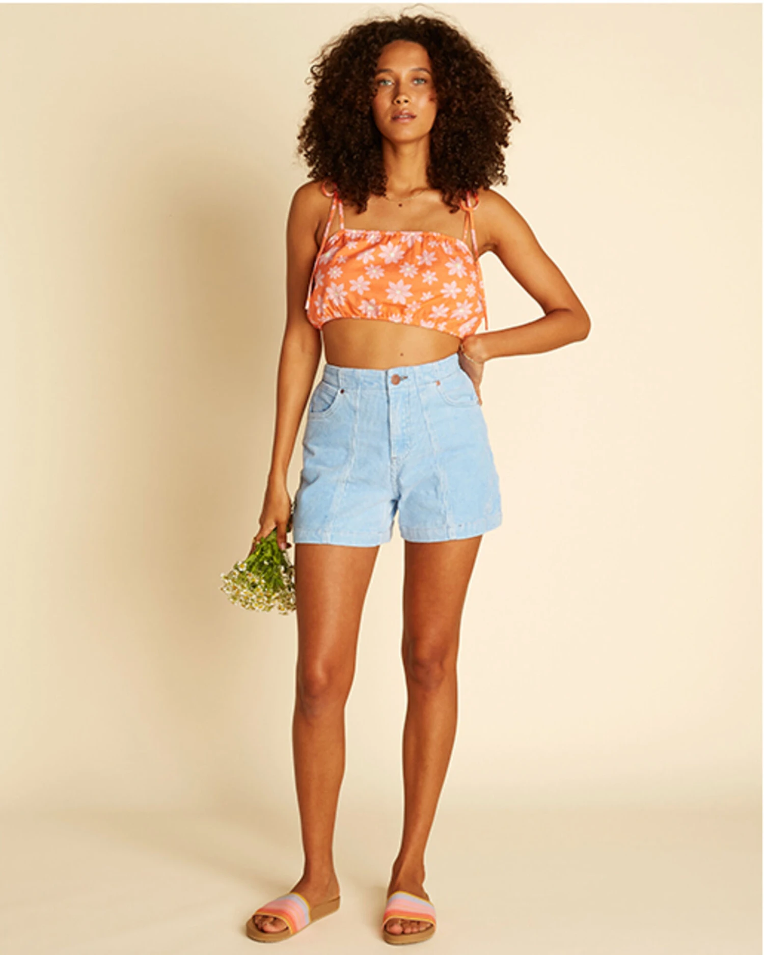 Billabong X Wrangler Women's High Rise According To Corduroy Shorts - Image 2