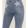 Rock & Roll Denim Women's Medium Wash High Rise Star Pocket Flare Jeans