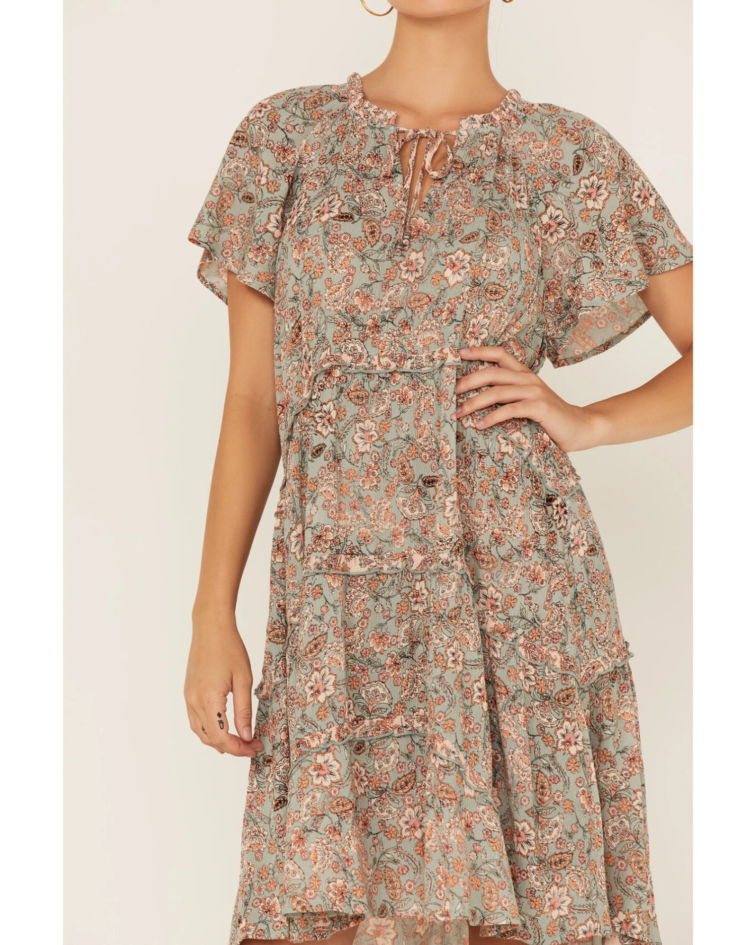 Bila Women's Floral Tiered Sundress - Image 2