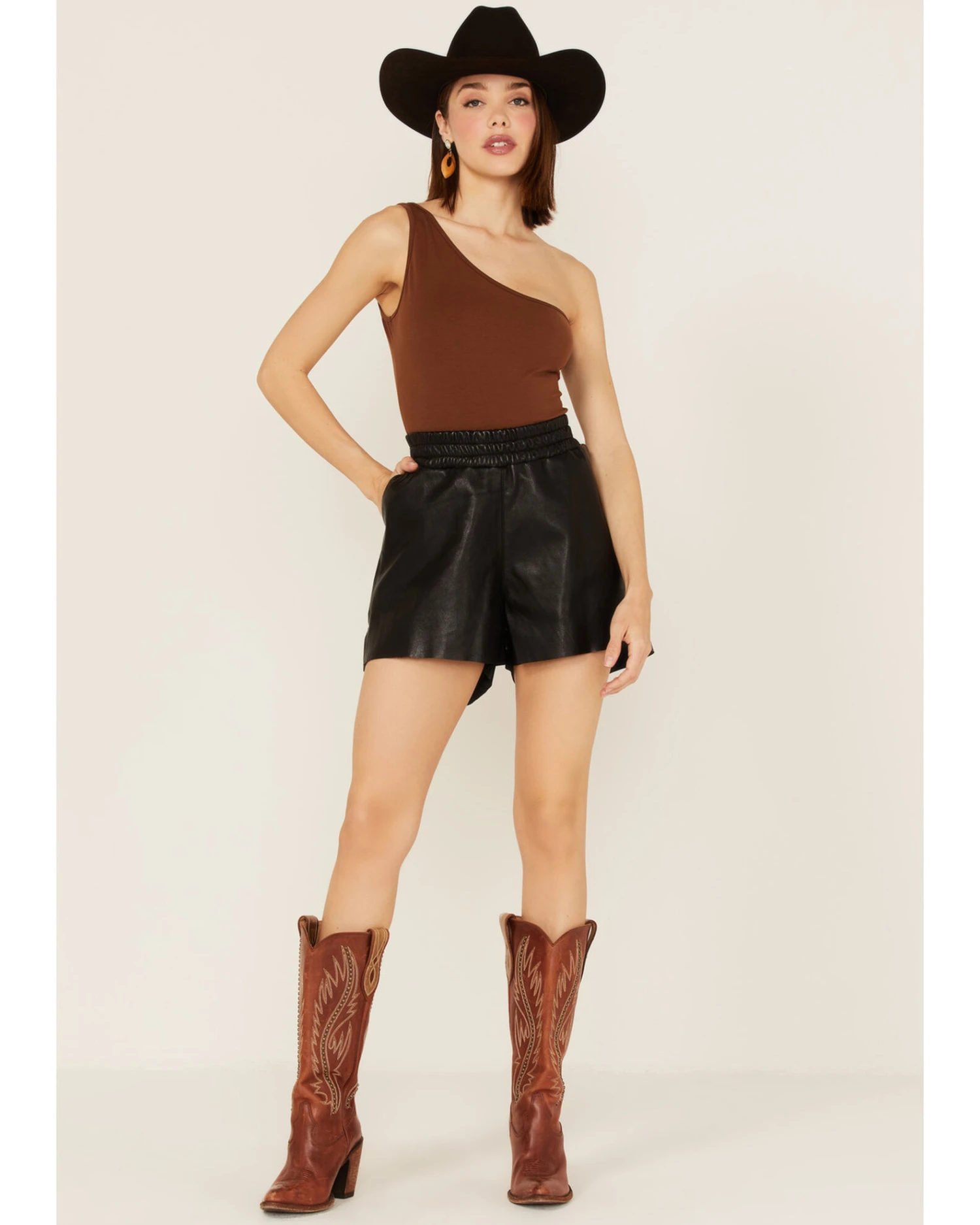 Mauritius Leather Women's Dija Leather Shorts - Image 4