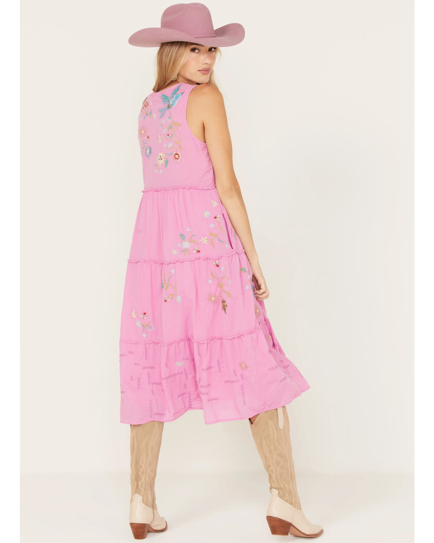 Johnny Was Women's Zanzibar Tiered Embroidered Dress - Image 3