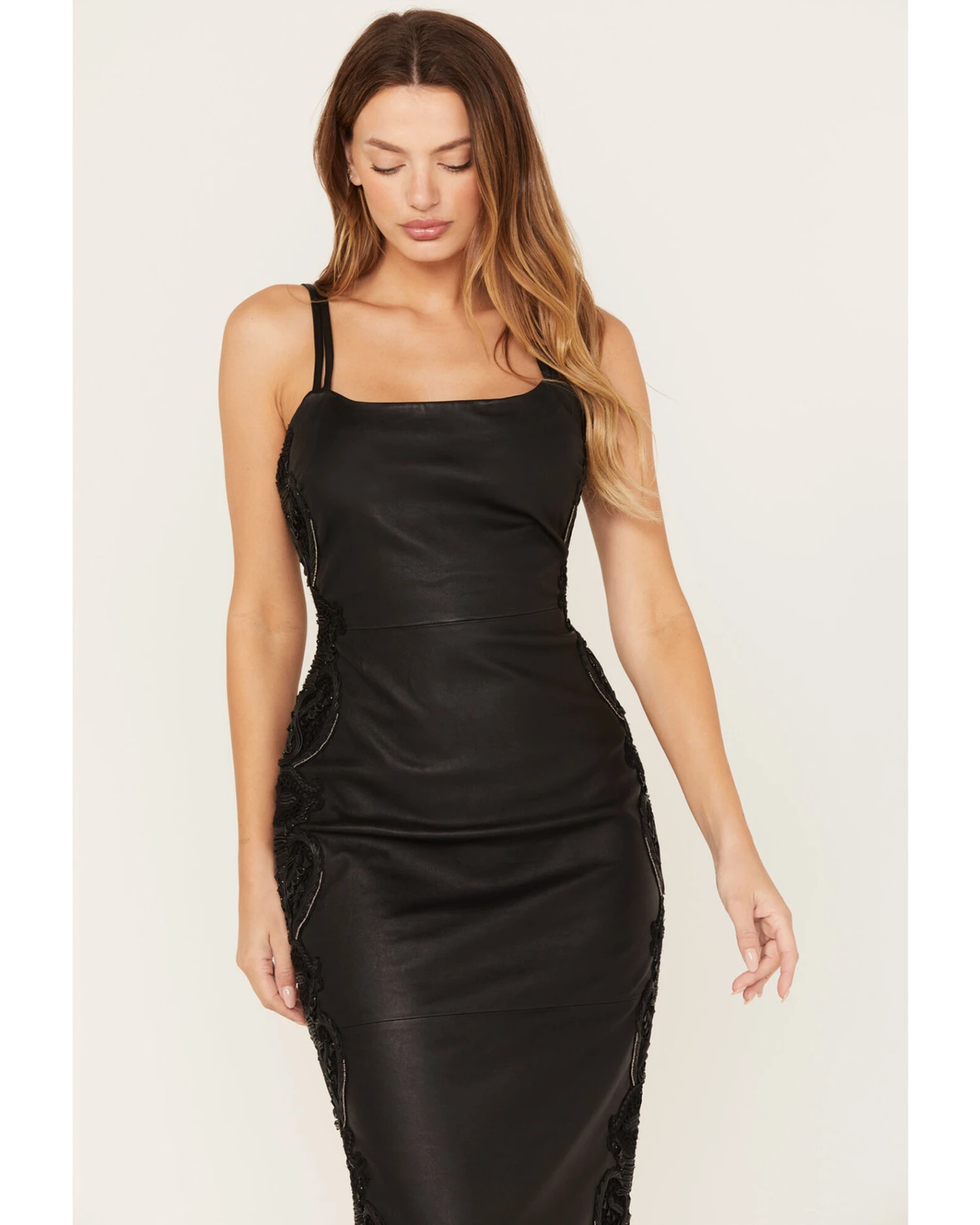 Wonderwest Women's Studded Leather Dress - Image 3