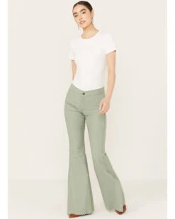 Rock & Roll Denim Women's High Rise Reversible Bargain Bell Bottom Jeans