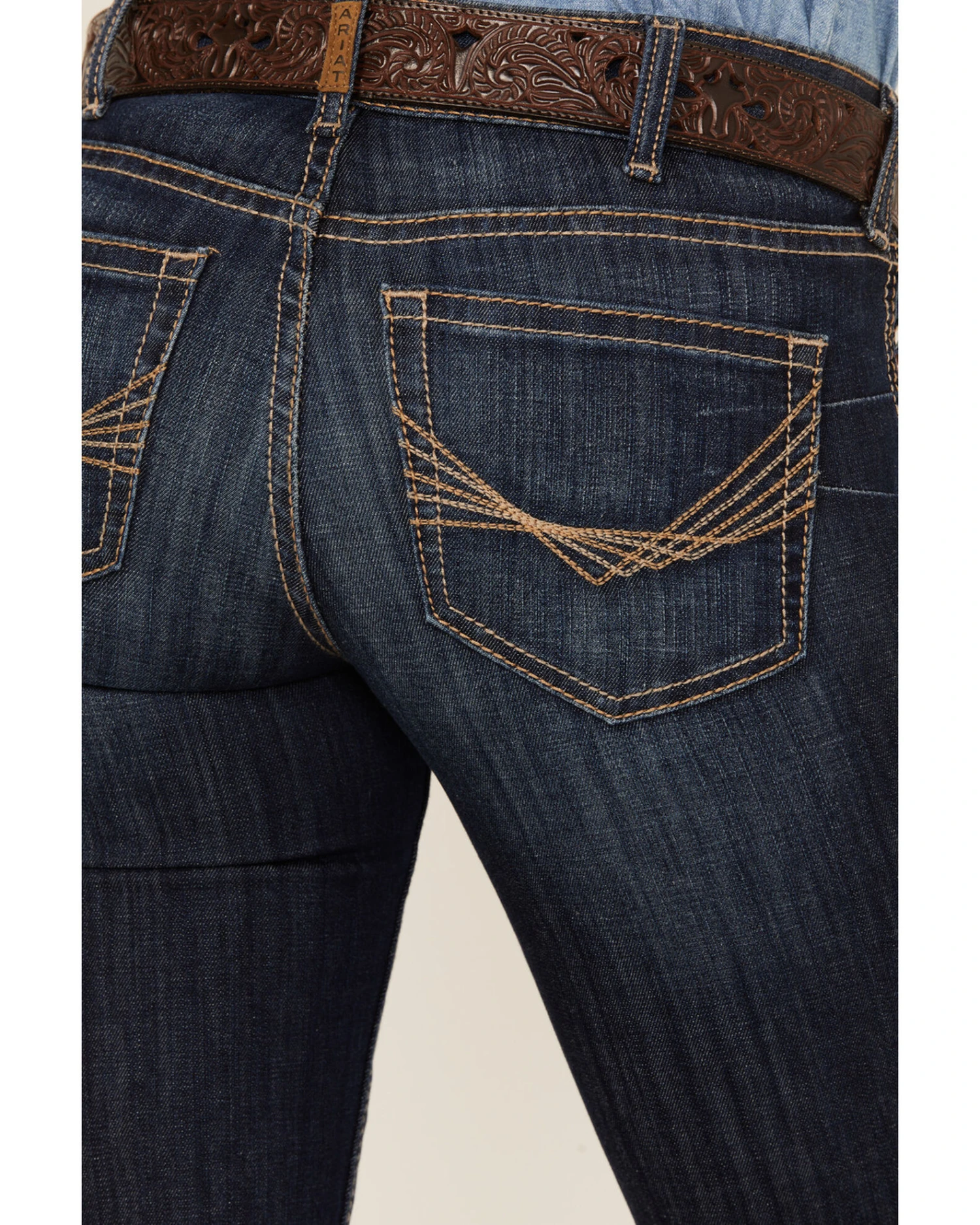 Ariat Women's R.E.A.L Perfect Rise Greta Stretch Straight Jeans - Image 2