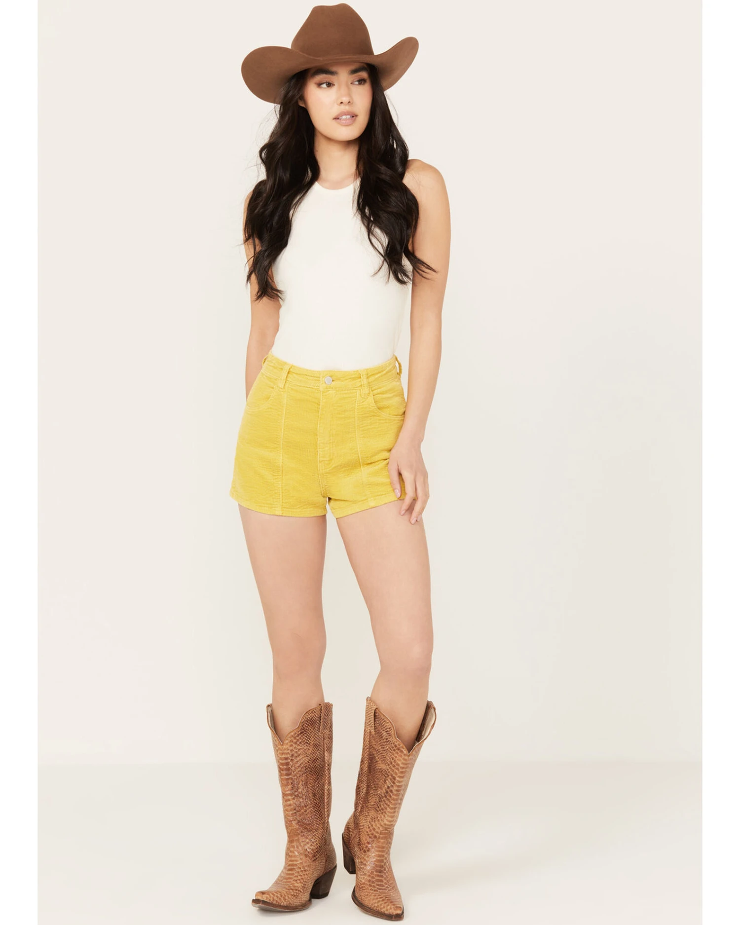 Rolla's Women's High Rise Corduroy Duster Shorts