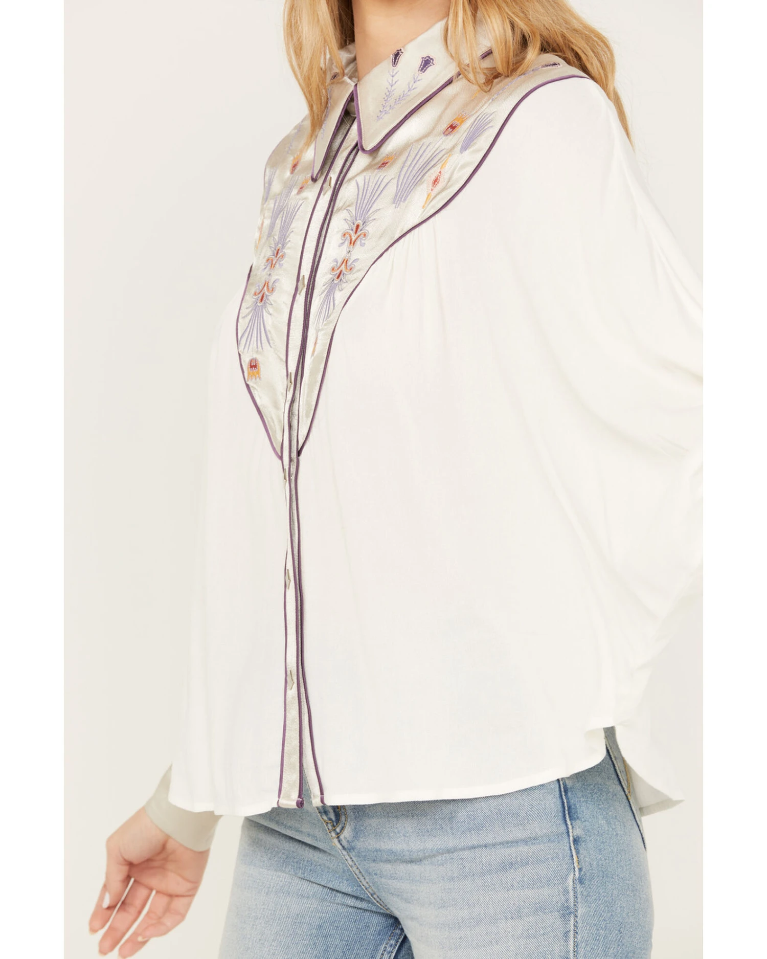 Shyanne Women's Blocked Western Shirt - Image 2