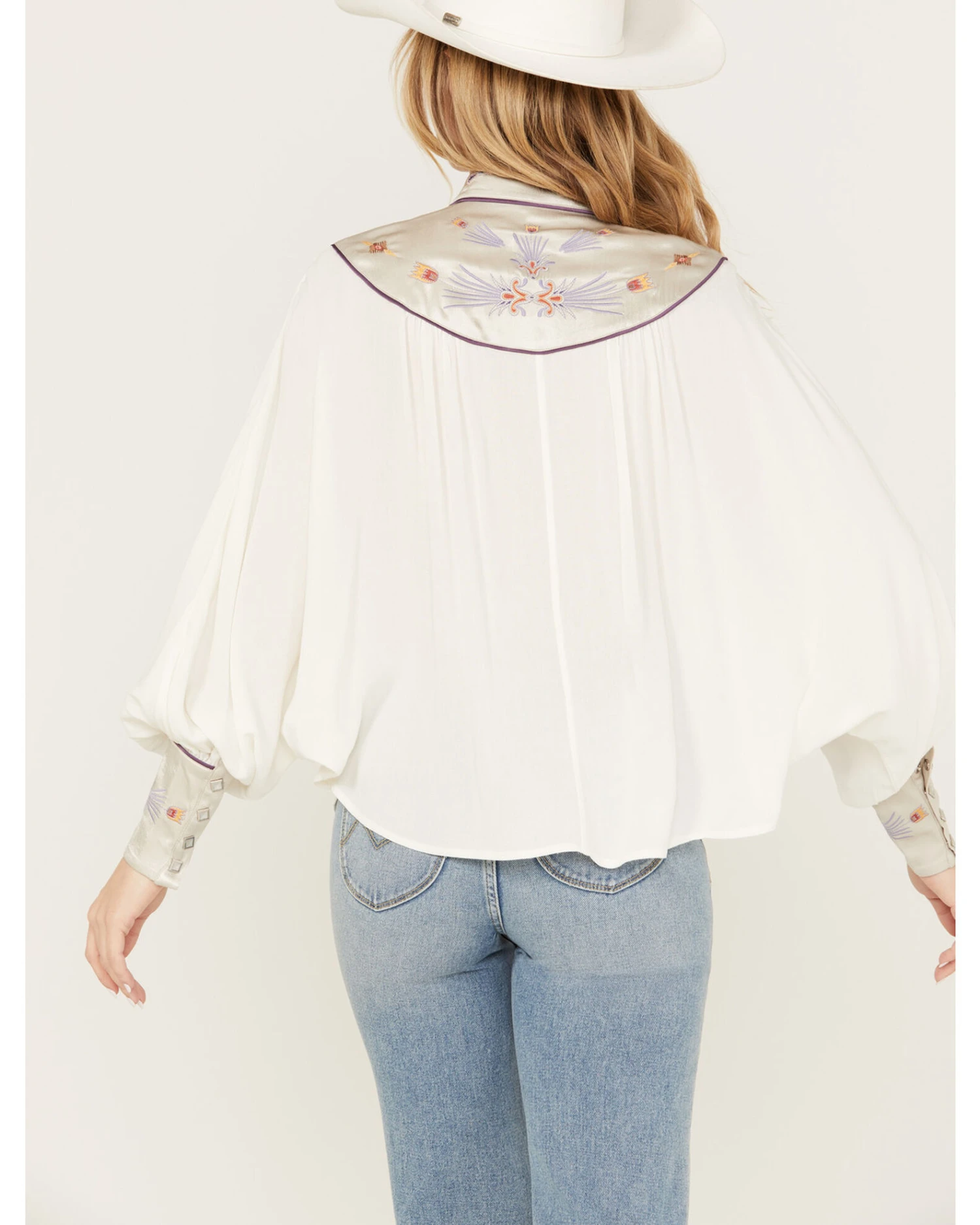 Shyanne Women's Blocked Western Shirt - Image 3