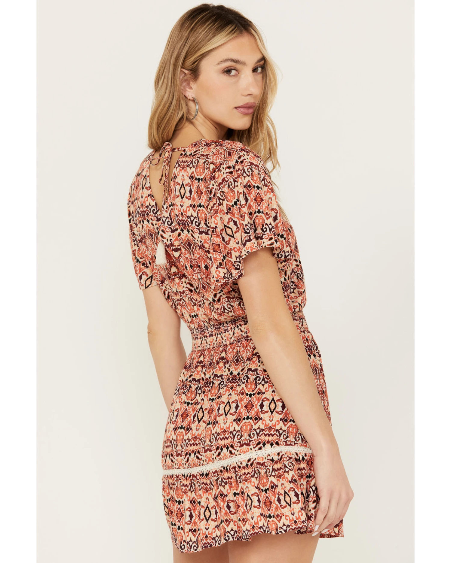 Idyllwind Women's Flutter Sleeve Mocked Dress - Image 4