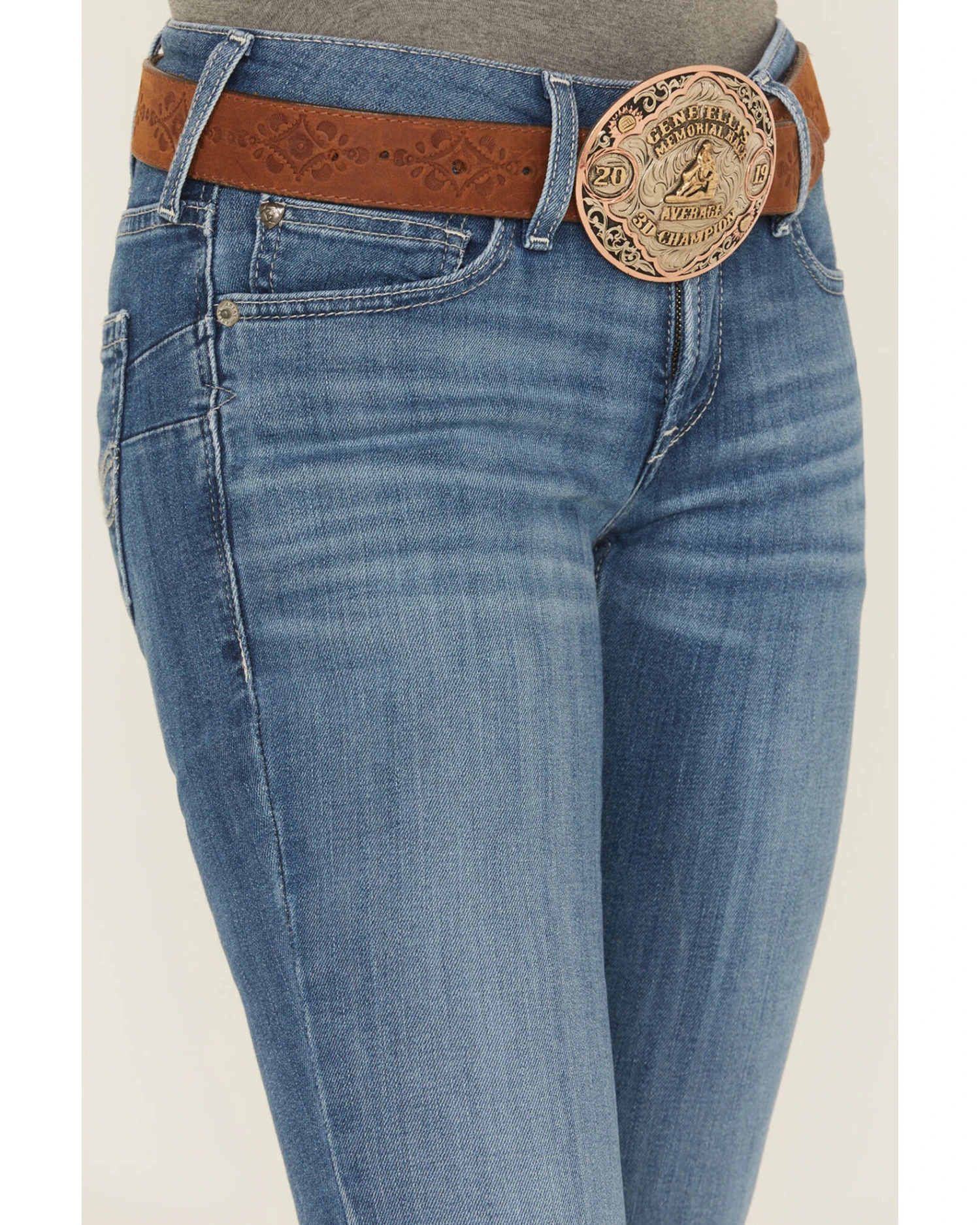Ariat Women's R.E.A.L Mid Rise Patricia Stretch Main Bootcut Jeans - Image 2
